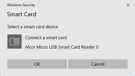 Outlook 2013 and smart card credentials 